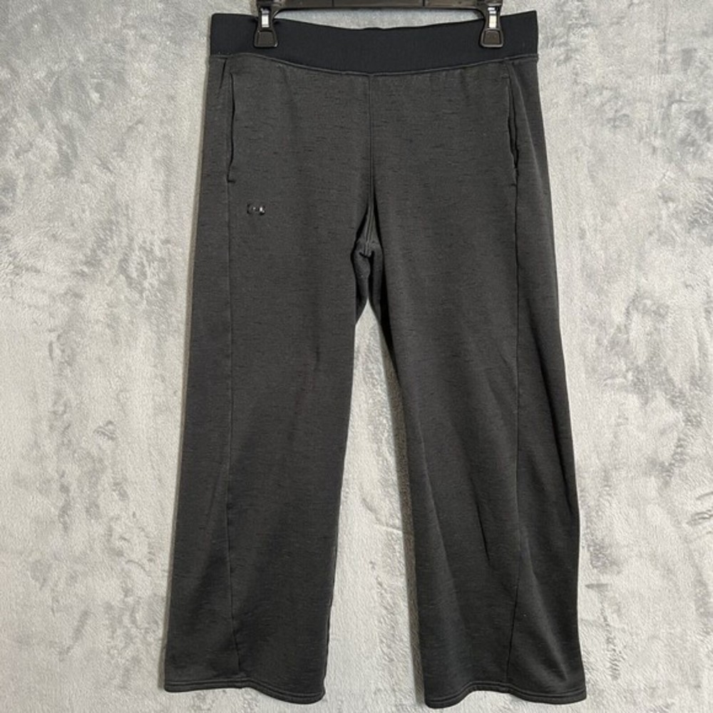 Under Armour Coldgear Fleece Open Sweatpants Loose Fit Charcoal Women's‎ Size M